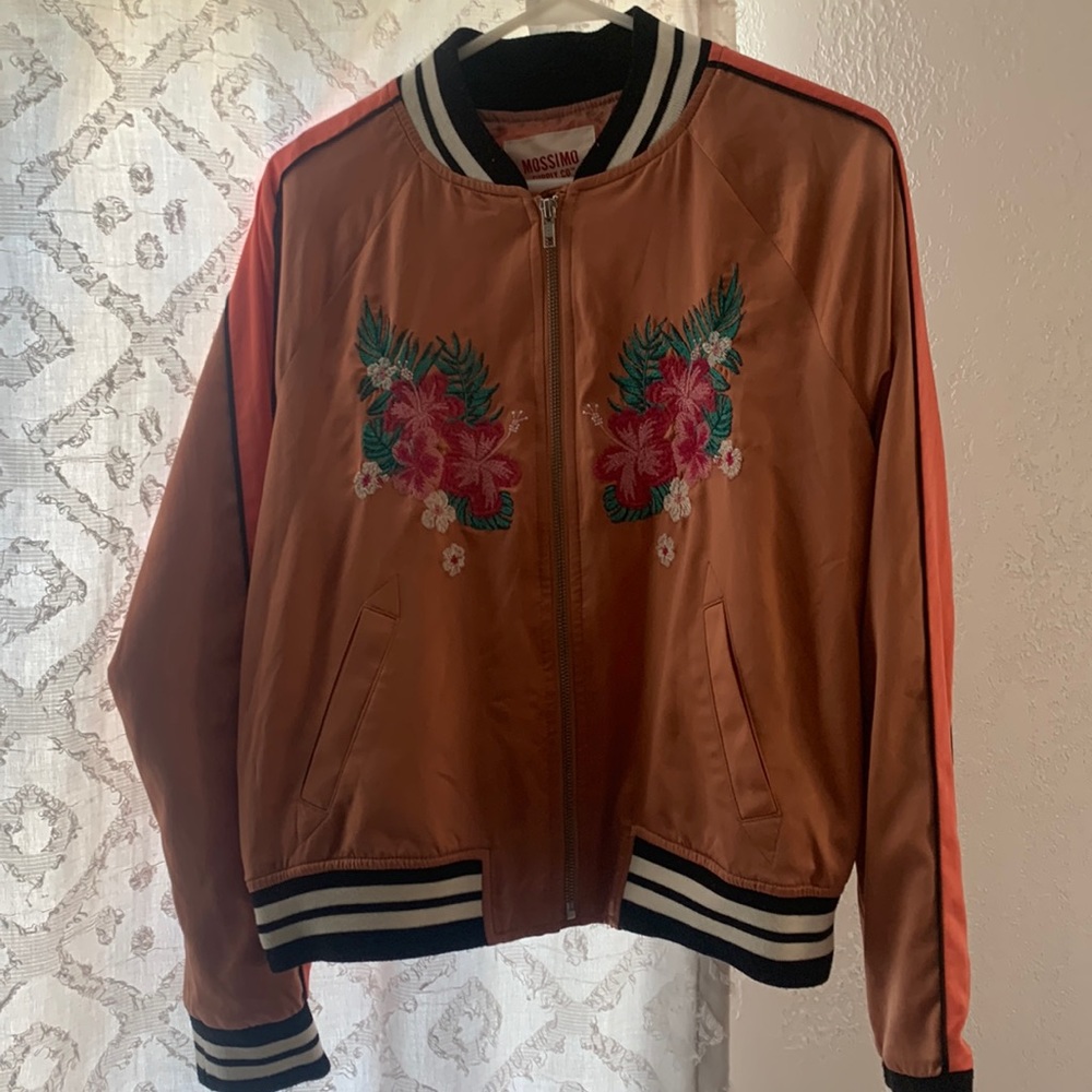 Pink bomber jacket